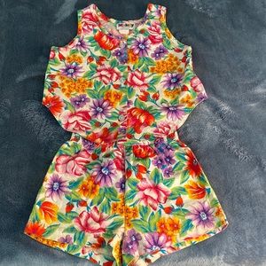 Vibrant Hawaiian Print Shorts Set